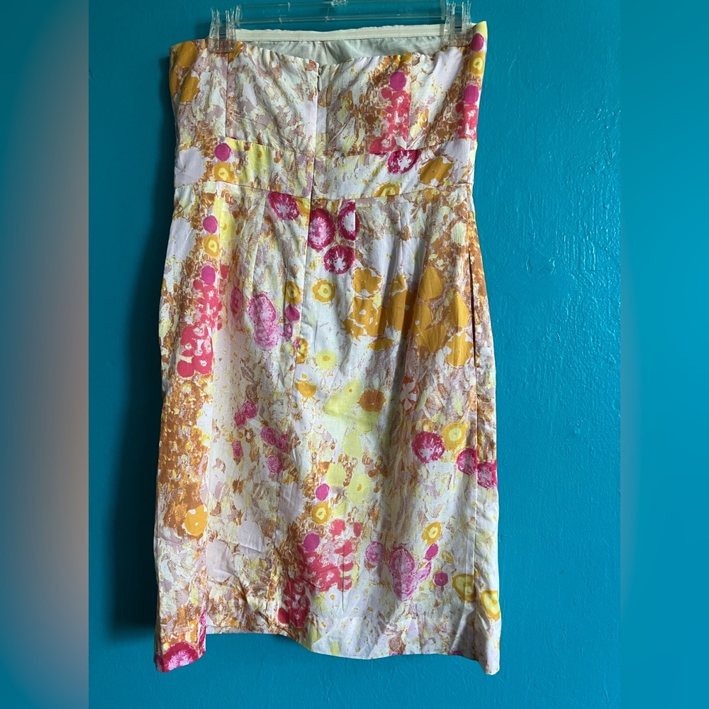 J. Crew ~ Floral Strapless Summer Dress SIZE 4 - Picture 2 of 13